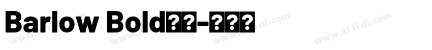 Barlow Bold字体字体转换